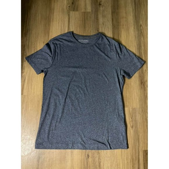 Banana Republic Heather Blue and Black T-Shirt, Size Large